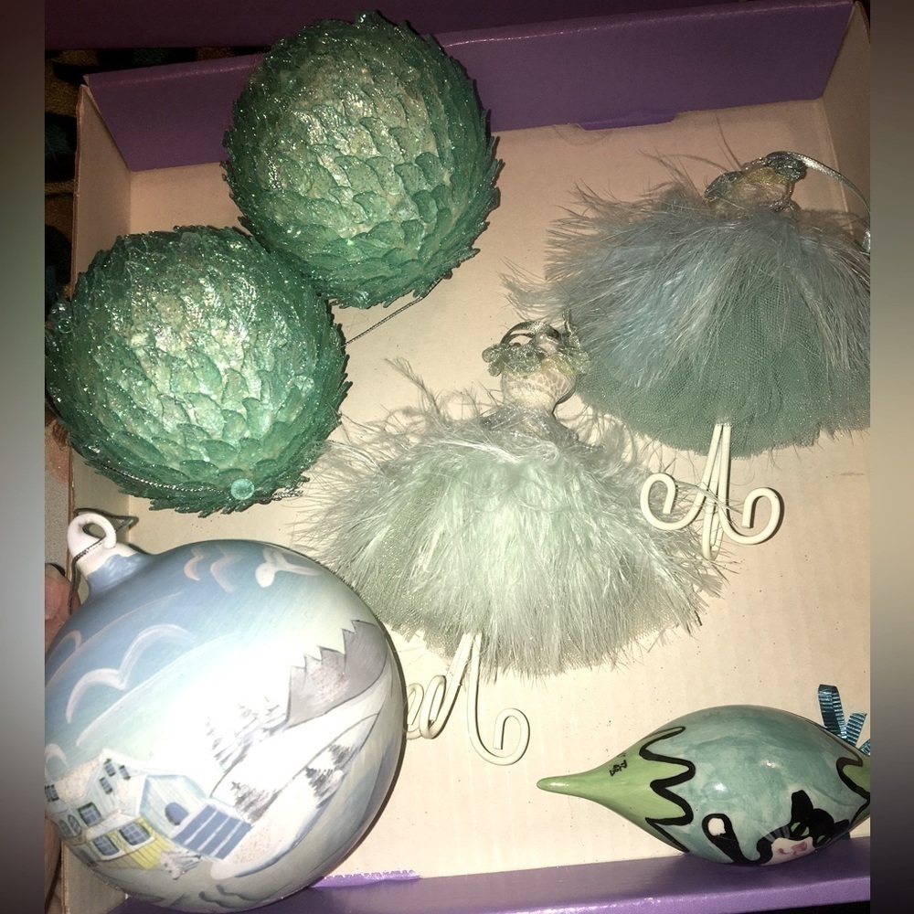 SEAFOAM ornament set